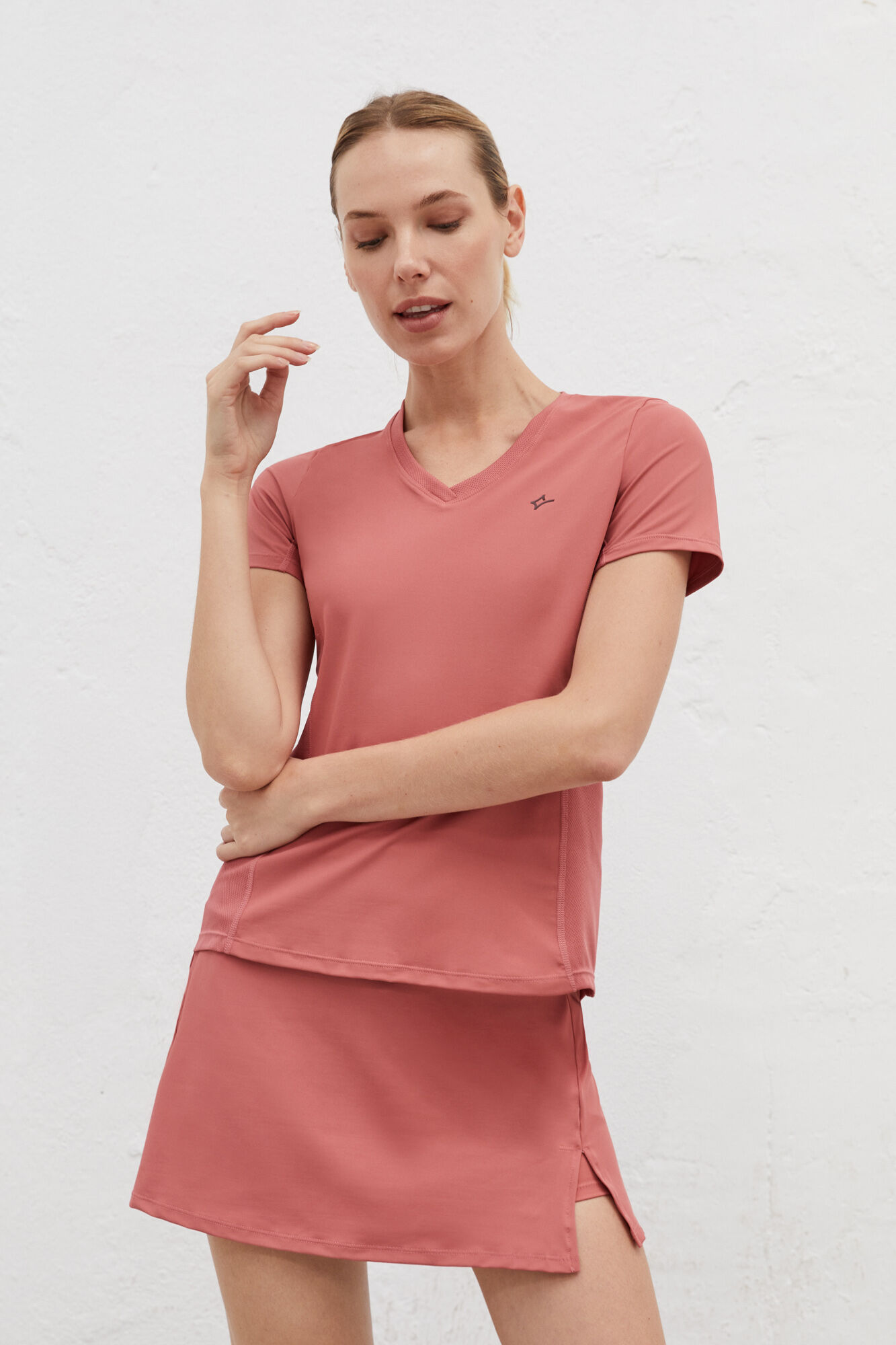 Camiseta rosa respirável - rosa