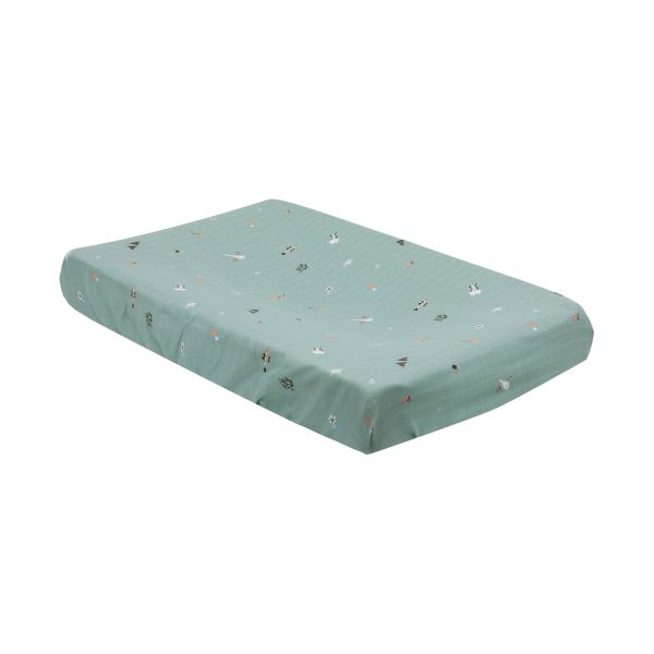 Bebe-Jou Muslin Ocean Vibes Aankleedkussenhoes