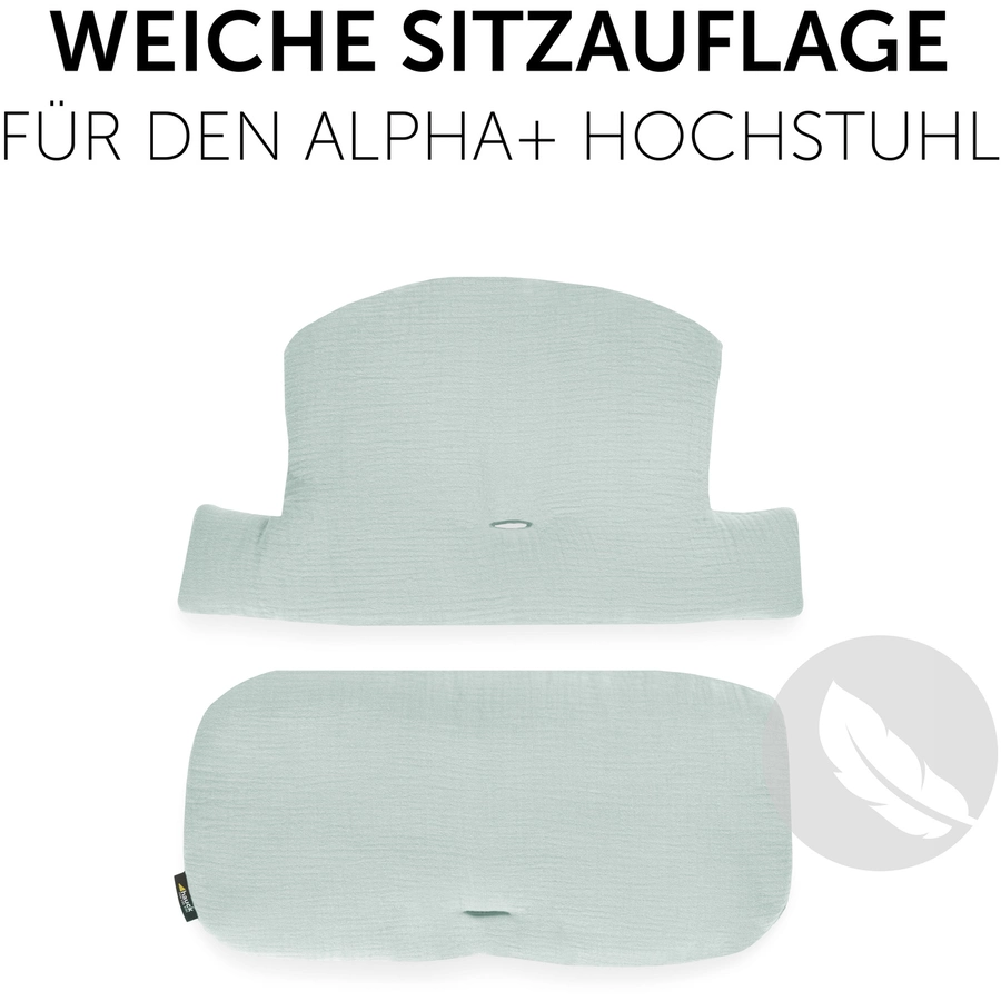 hauck Hochstuhlauflage Select Muslin Mint