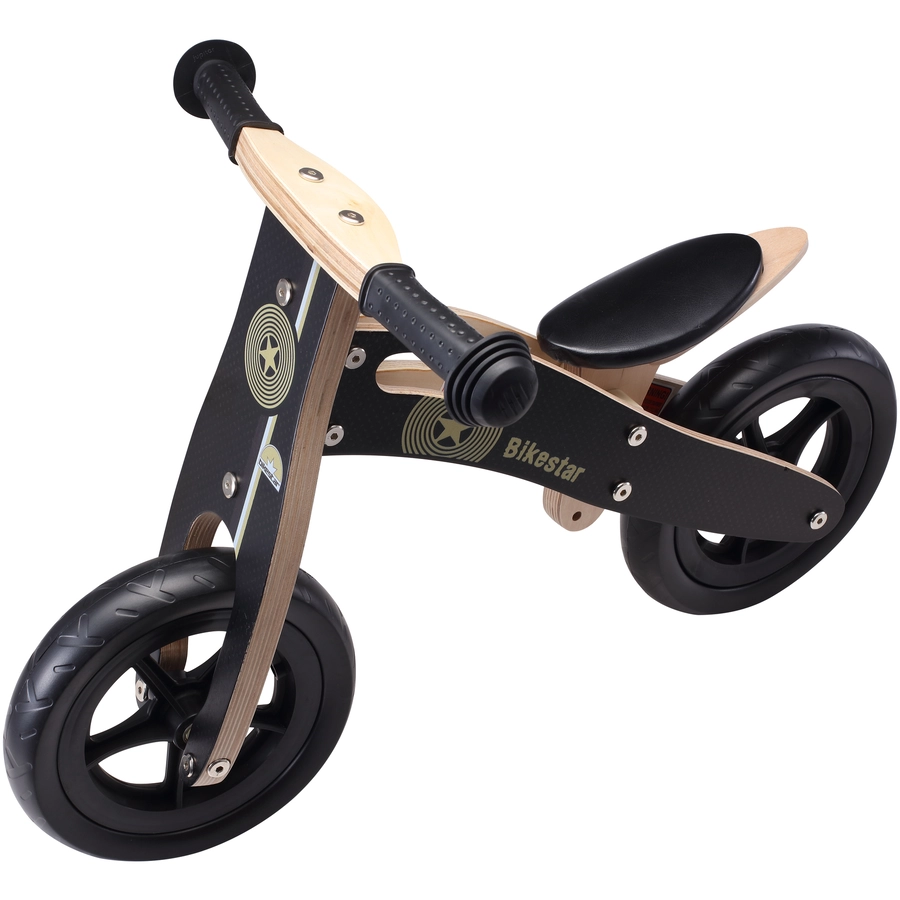 Bikestar Laufrad 10 Zoll Holz schwarz