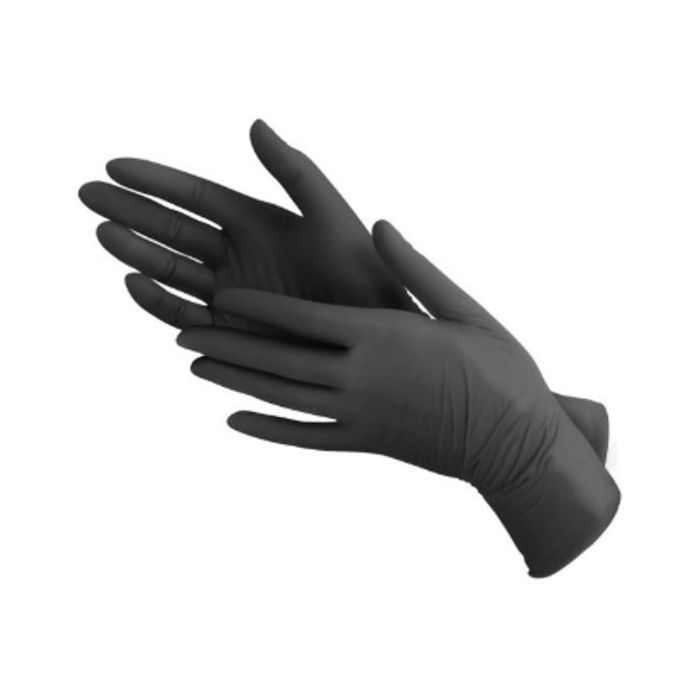 1000st Handschoenen soft nitril Medium ongepoederd zwart
