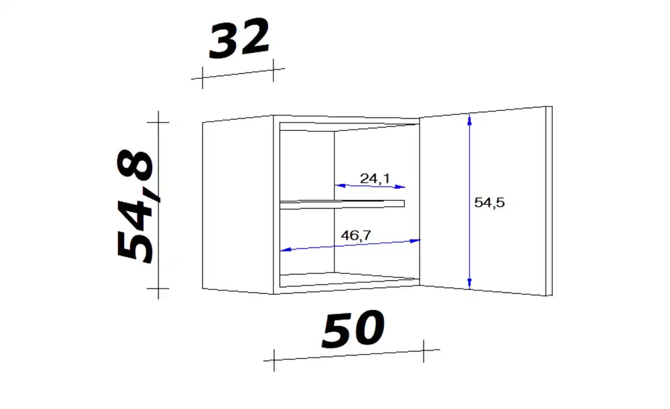 Hängeschrank Spa 50 cm