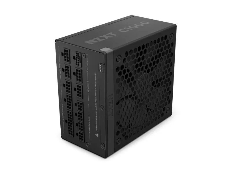 NZXT C-Series C1000 - Strømforsyning (intern) - ATX12V 3.1/ EPS12V 2.92 - 80 PLUS Gold - AC 100-240 V - 1000 Watt - aktiv PFC - Europa - mat sort