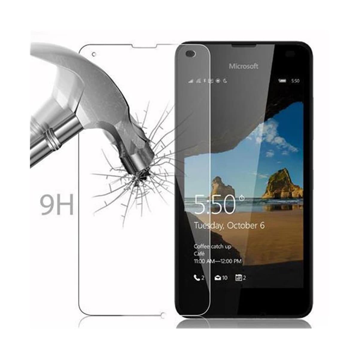 Nokia Lumia 550 Skjermbeskytter Skärmskydd