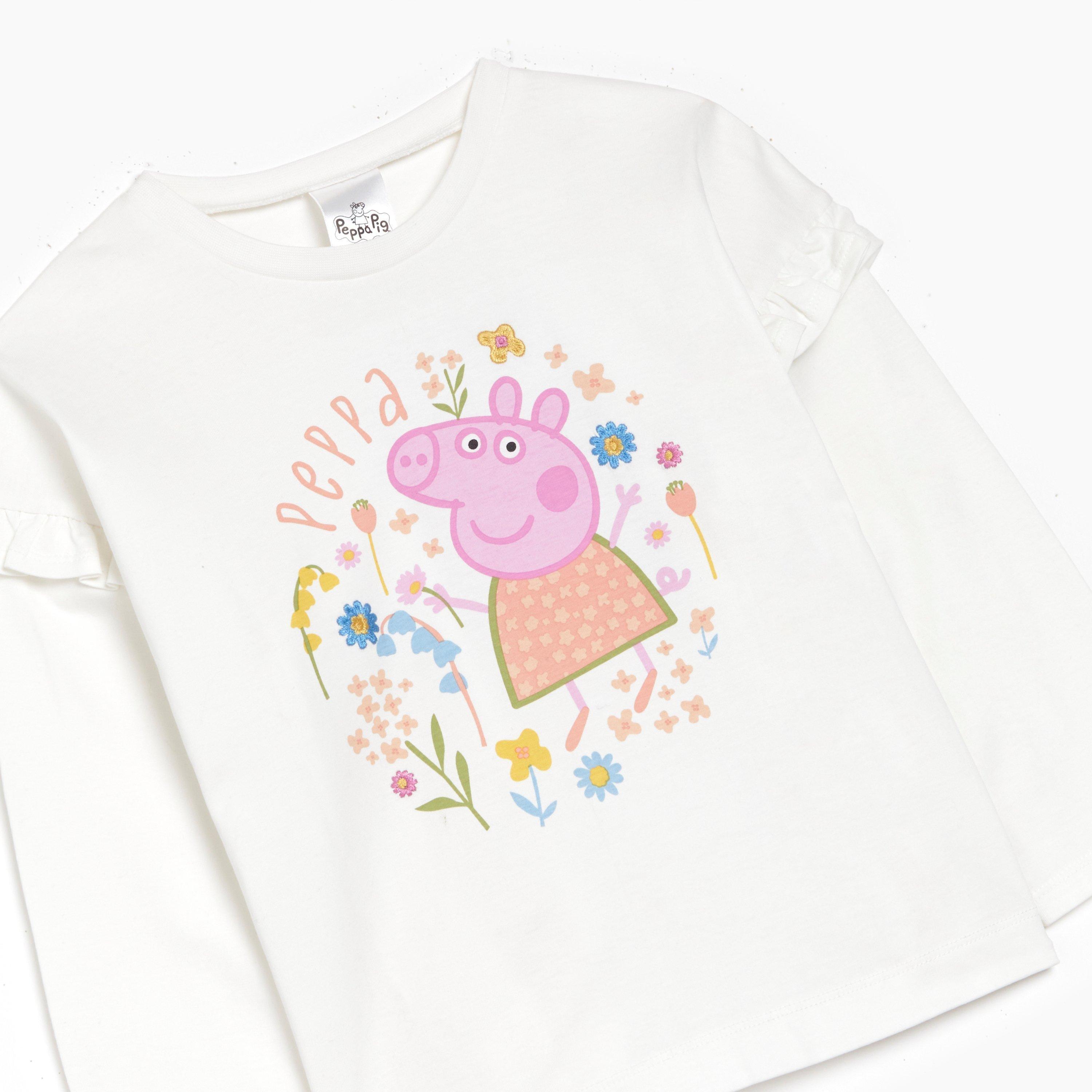 Character Peppa Pig Frill Long Sleeve Top