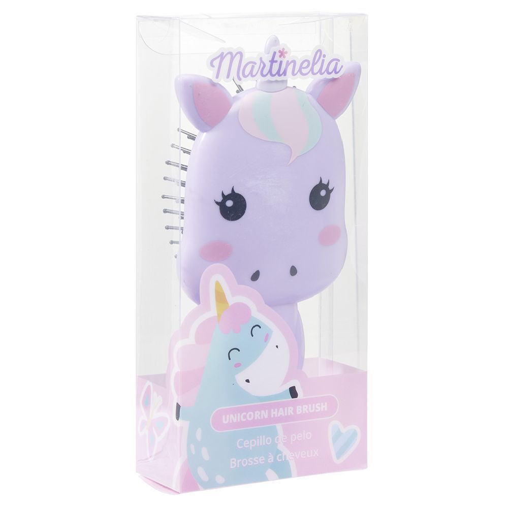 Brosse à cheveux enfant Martinelia forme licorne