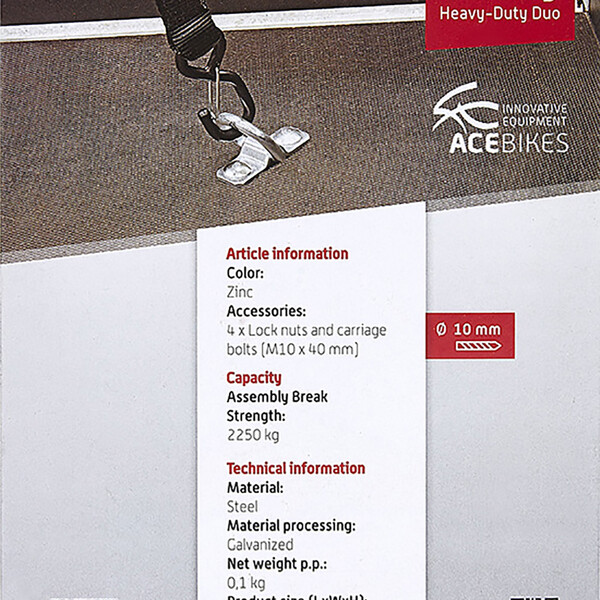 Acebikes - Anneaux D-Ring Heavy-Duty Duo