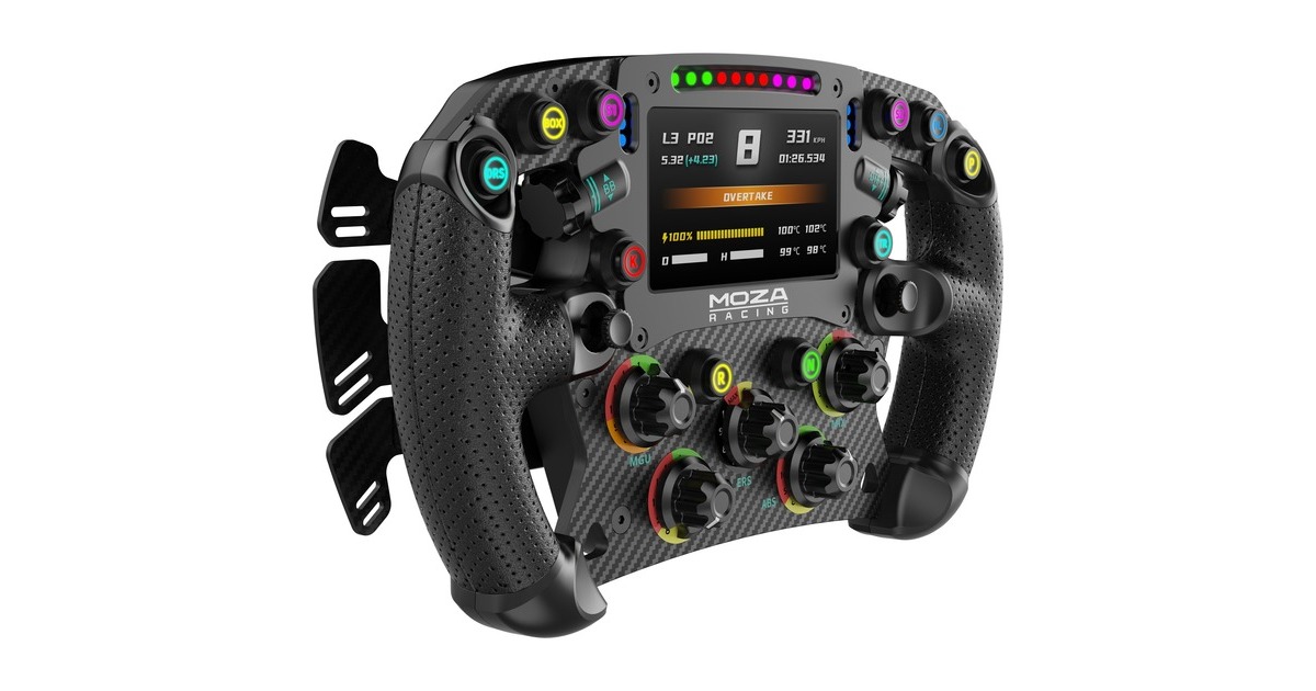 MOZAFSR 2 Formula Wheel stuur add-on  (Zwart)