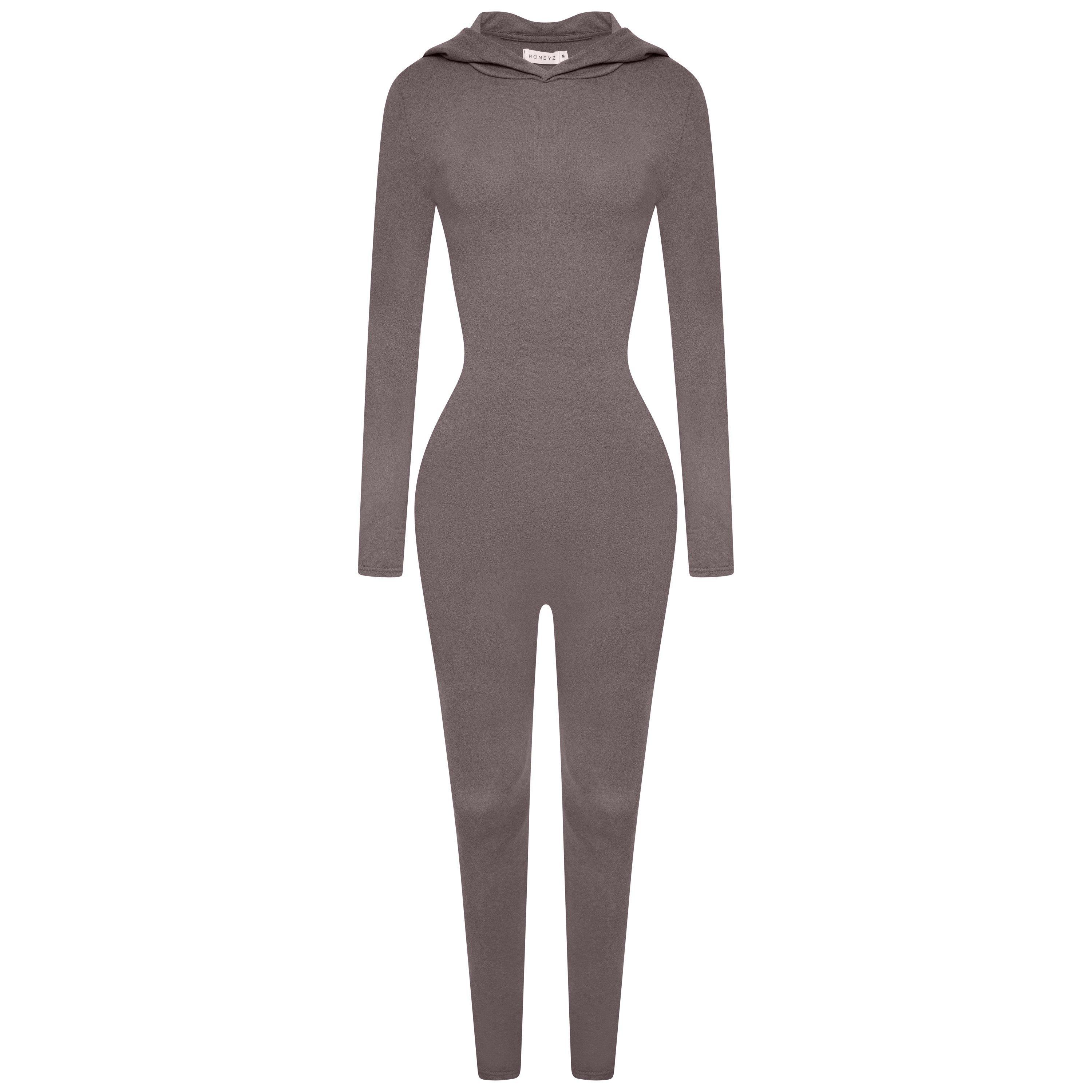 Honeyz Hooded Jumpsuit Womens