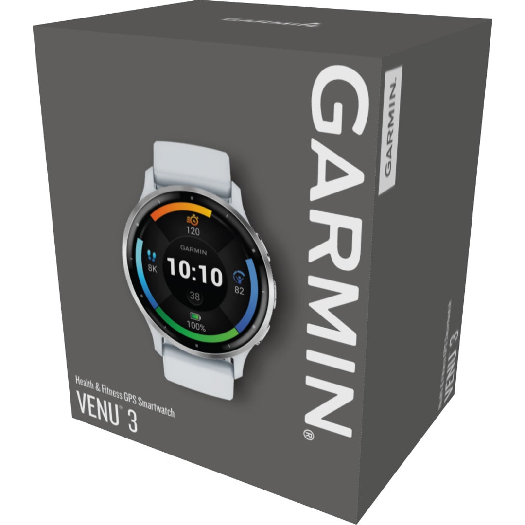 Garmin Venu 3 Smartwatch Steinweiss / Silber