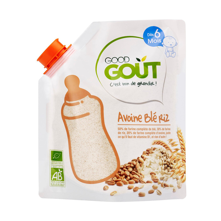 Mélange 3 céréales infantiles bio avoine blé et riz - 200g