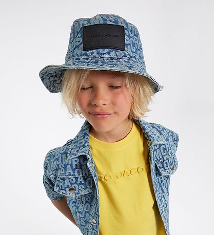Little Marc Jacobs B?llehat - Denim Blue m. Print