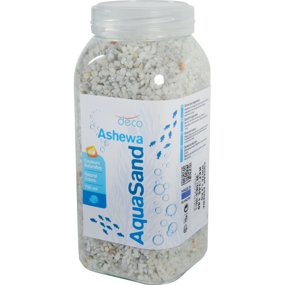 Gravier pour aquariums blanc 750 ml