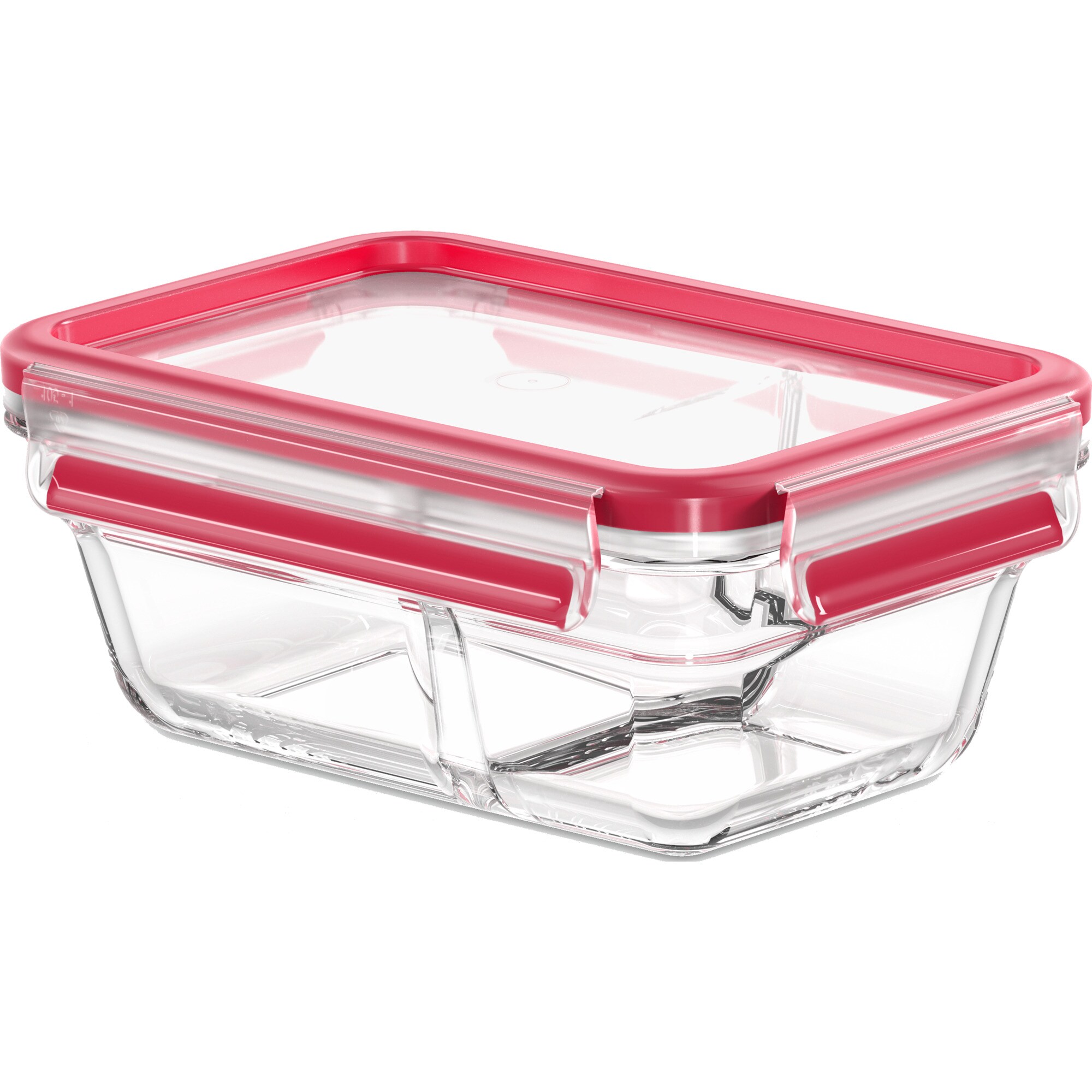 Emsa Dose CLIP & CLOSE Glas-Frischhaltedose 0,8 Liter, getrennt