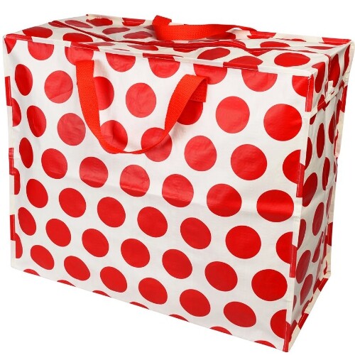Rex london jumbo opbergtas red on white spotlight