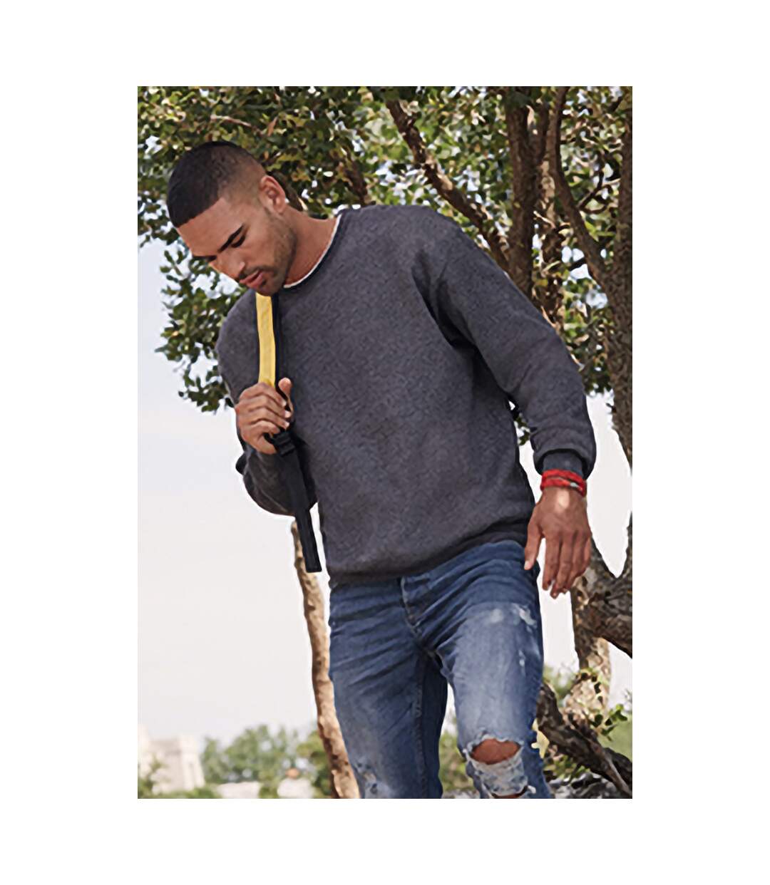 Fruit Of The Loom - Sweat - Homme (Gris foncé chiné) - UTBC365