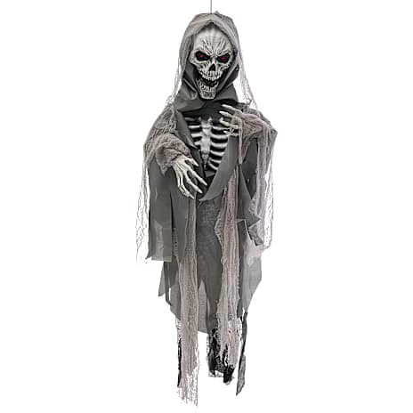 Halloween skelet 170 cm - grå