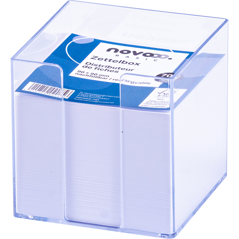 novooo Zettelbox Basic, transparent