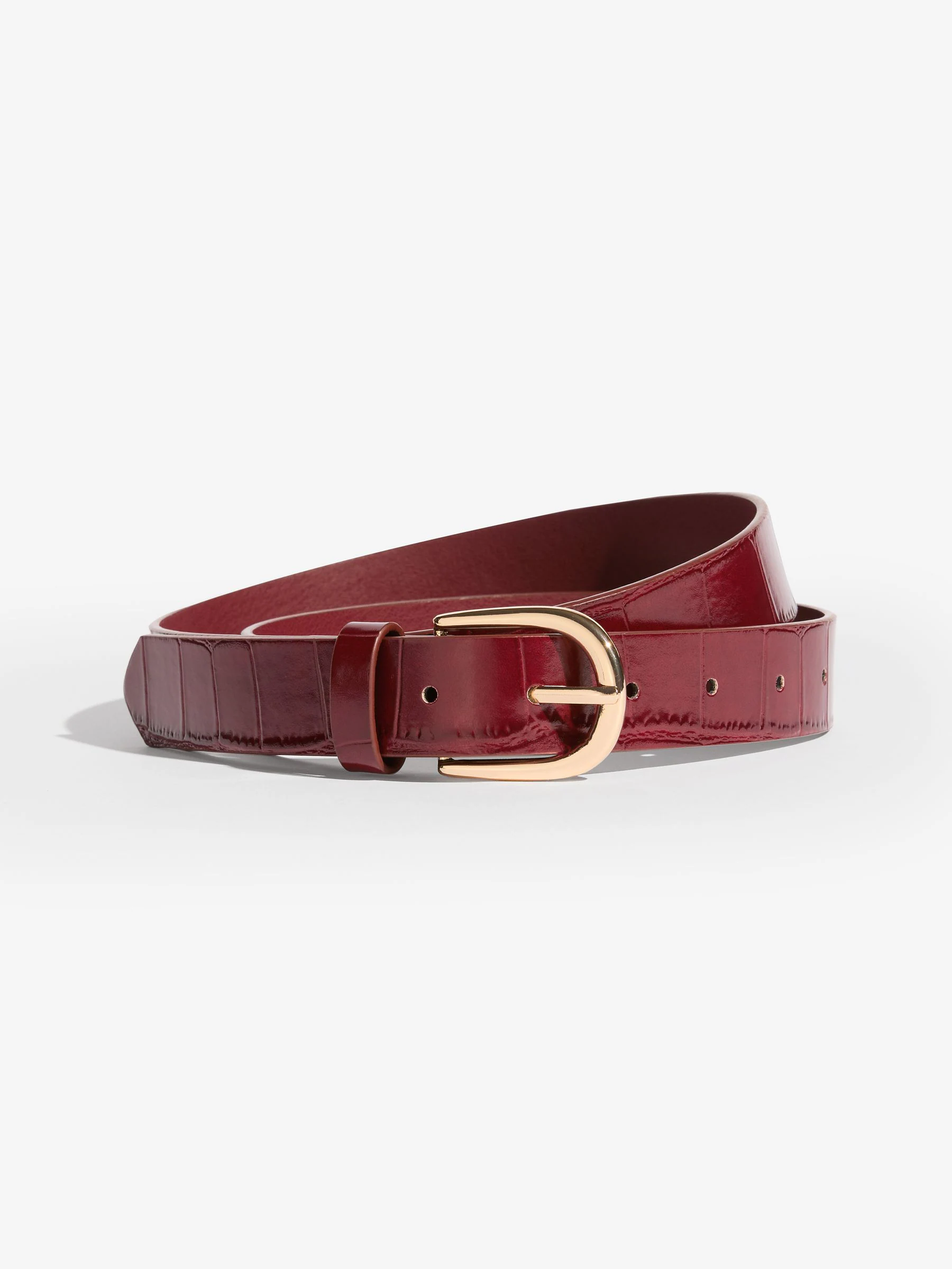 Bordeauxrood en zwart - Friends Like These Studded Belts 2 Pack