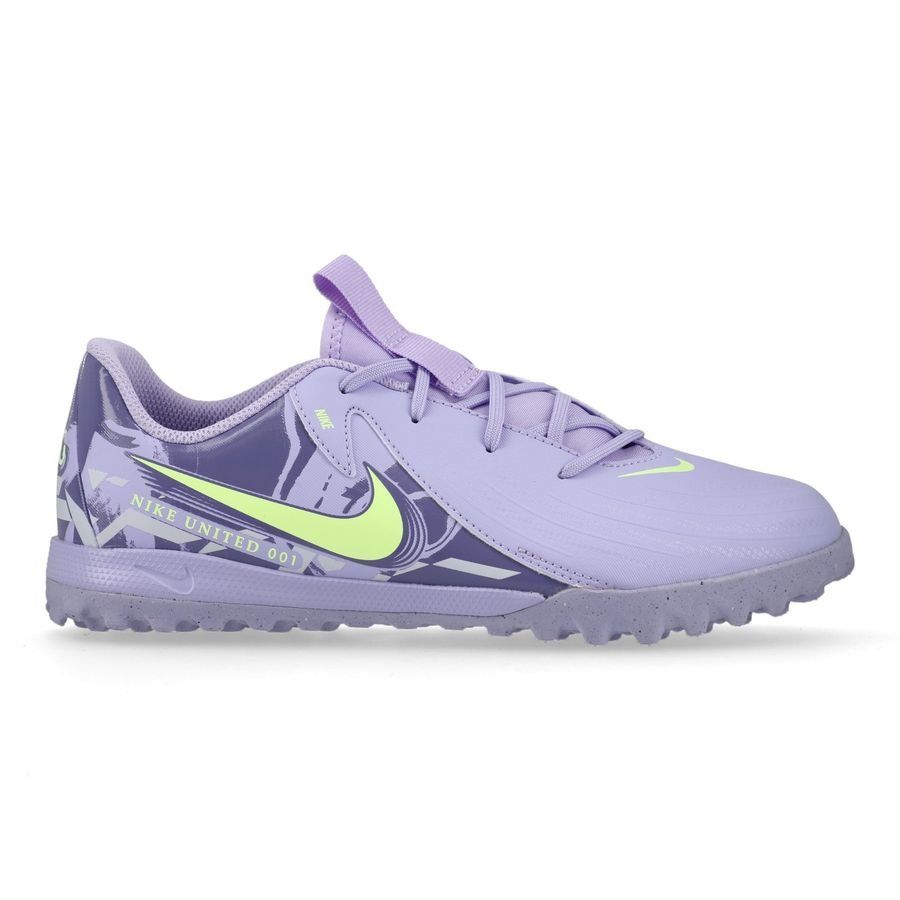 Nike Phantom GX II Academy TF United - Purple Agate/Jaune Fluo Enfant