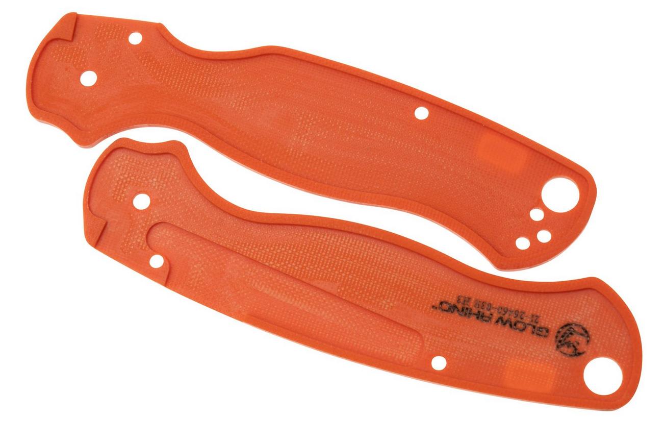 Glow Rhino Spyderco Paramilitary 2 GRC-PARA2-SOGSOG, G10 Safety Orange Scales