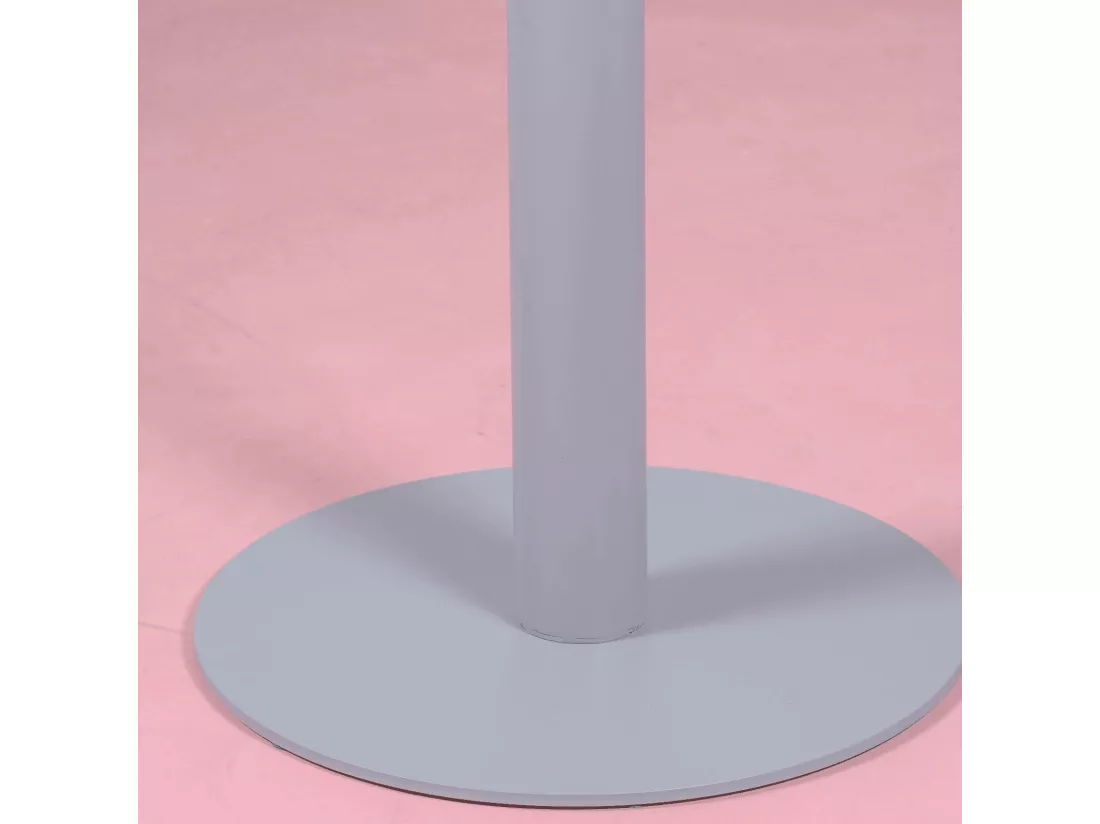 Table haute industrielle en acier 76cm de haut - Brandon - Gris