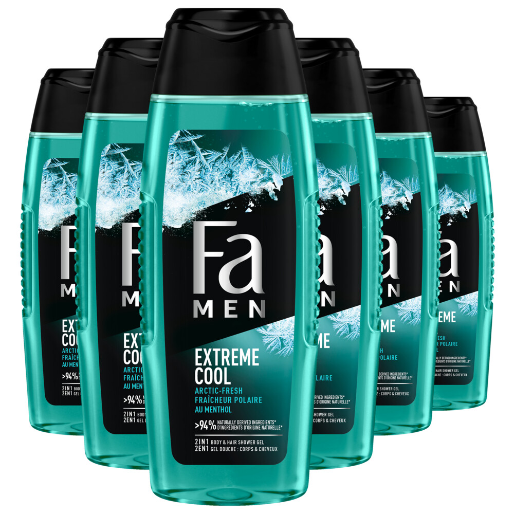 6x Fa Men douche Extreme Cool (250 ml)