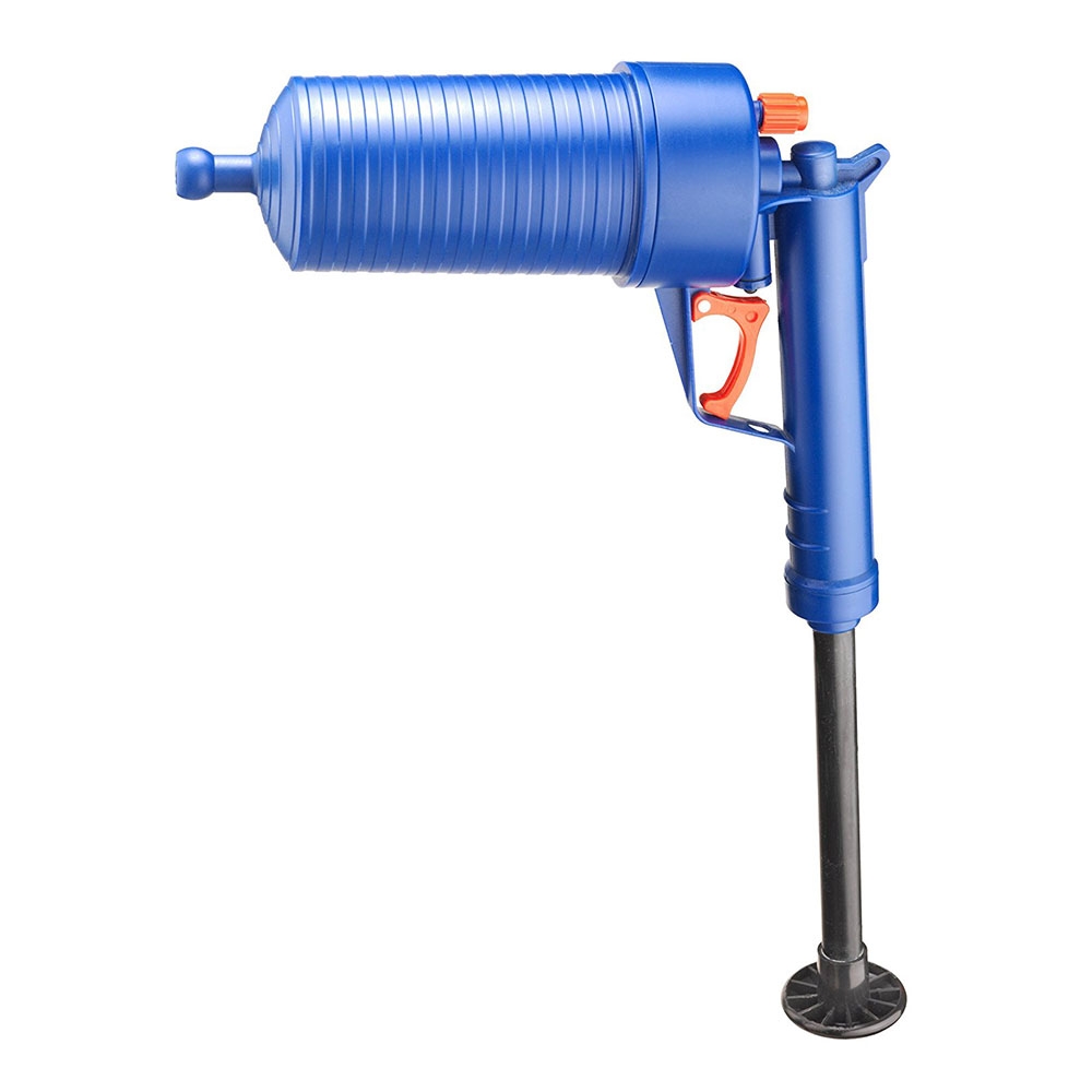 Pressluft Druckluft Rohrreinigungspistole Abfluss Pumpe für WC / Bad / Küche   4 Aufsätze