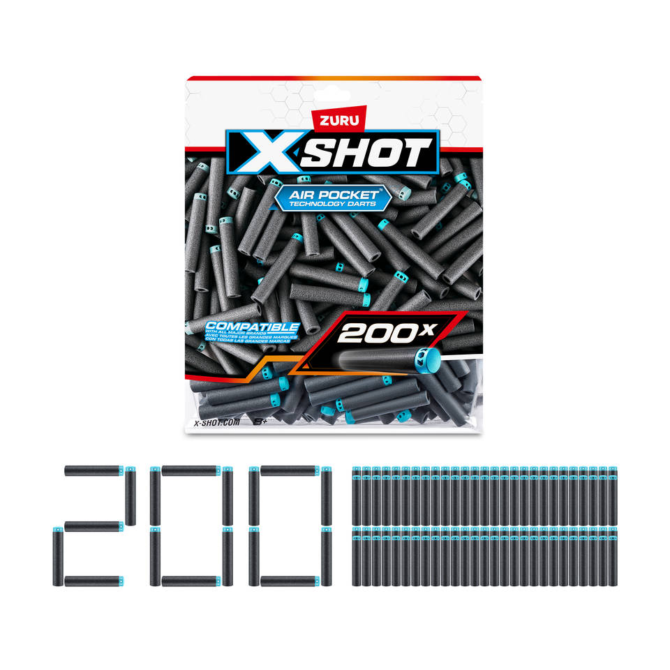 XSHOT Excel Darts navulverpakking 200-delig