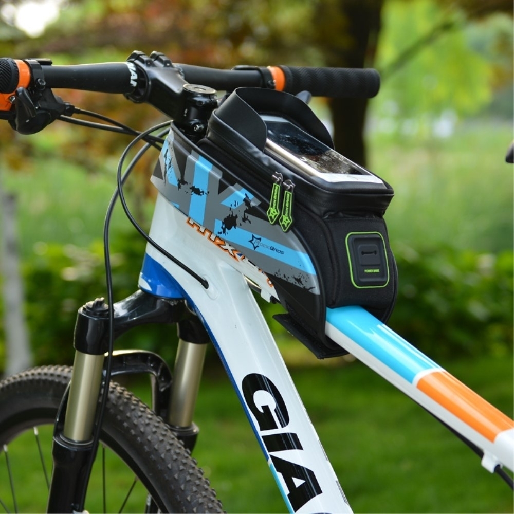 Stabile Universal Gravel Bike Velo Smartphone Tasche für den Fahrrad Rahmen (bis 6.5