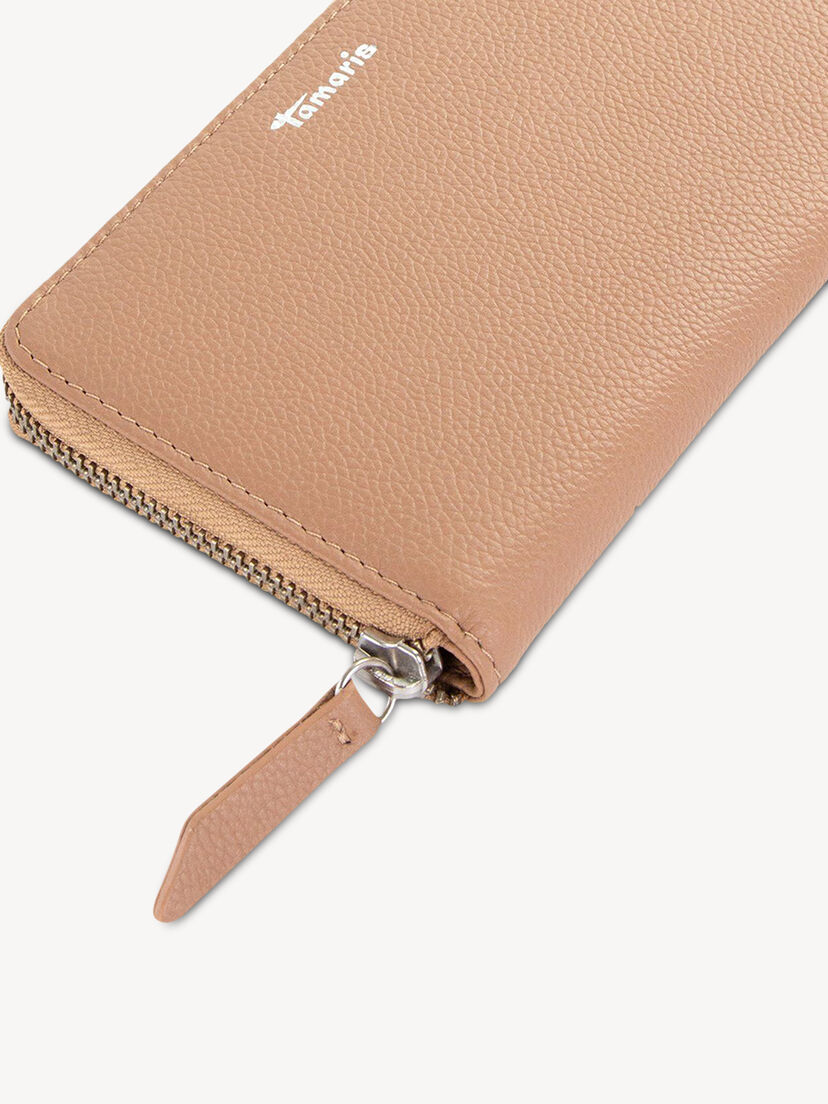 Leren Portemonnee - beige