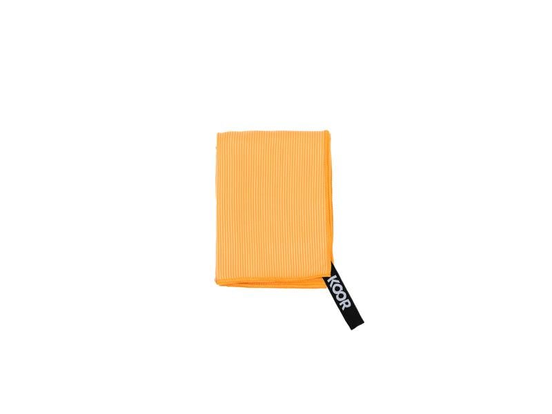 KOOR Handtuch Silva Onda Arancia 3er-Pack S 35 x 55 cm Outdoor-Handtücher mit Silber-Ionen Veredelung