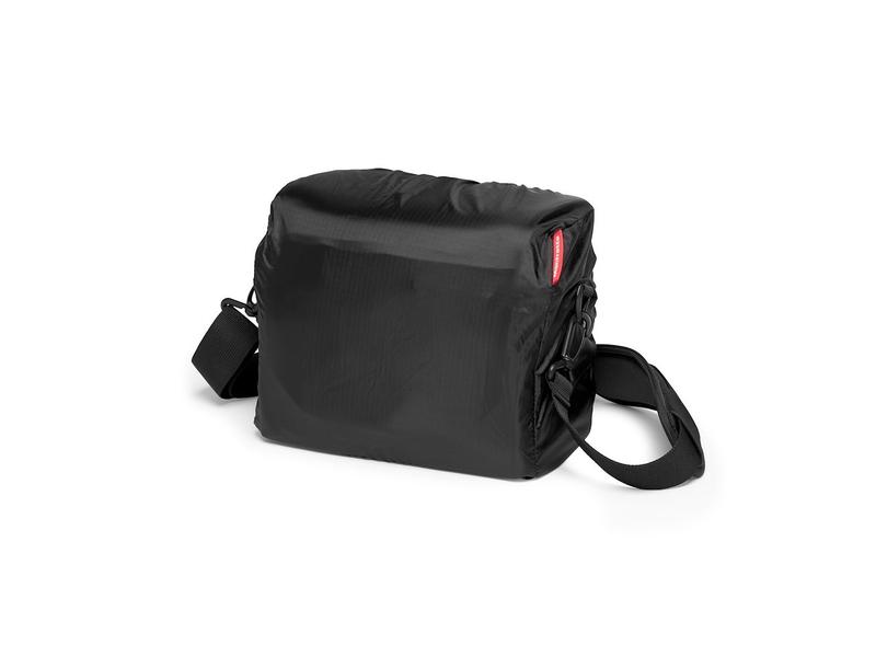 Manfrotto Kameratasche Advanced Shoulder L III Schwarz Fortschrittliche Schultertasche mit eigener Regenhülle