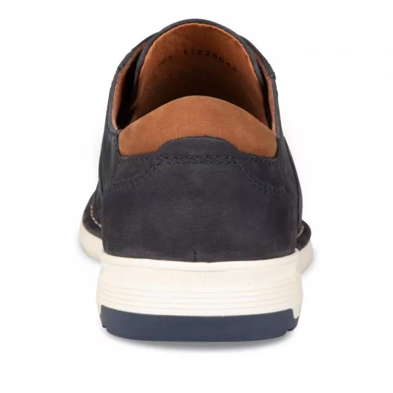 Derbies MARINE DENIM SIDE CUIR