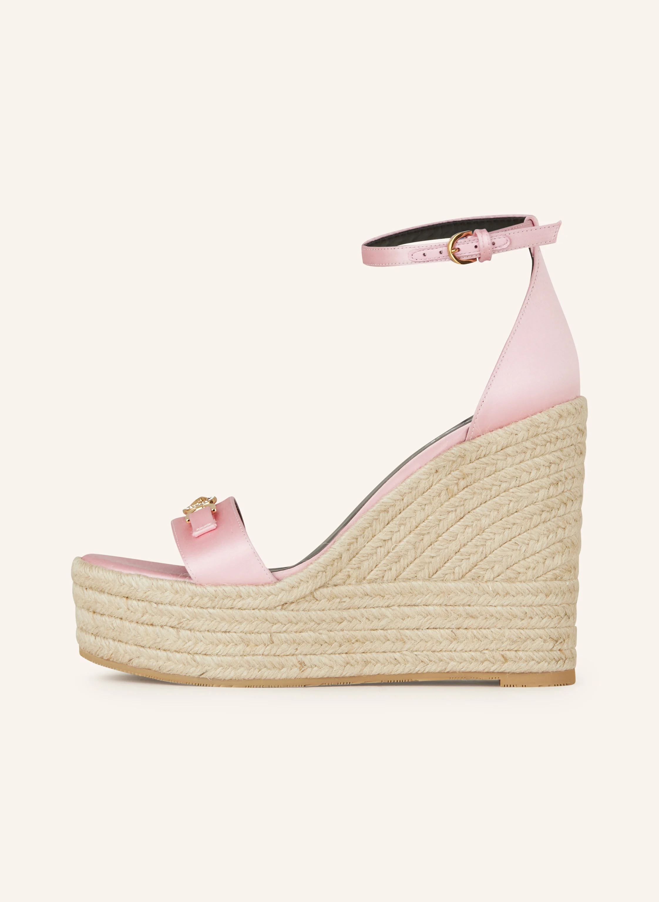 VERSACE Plateau-Wedges aus Satin