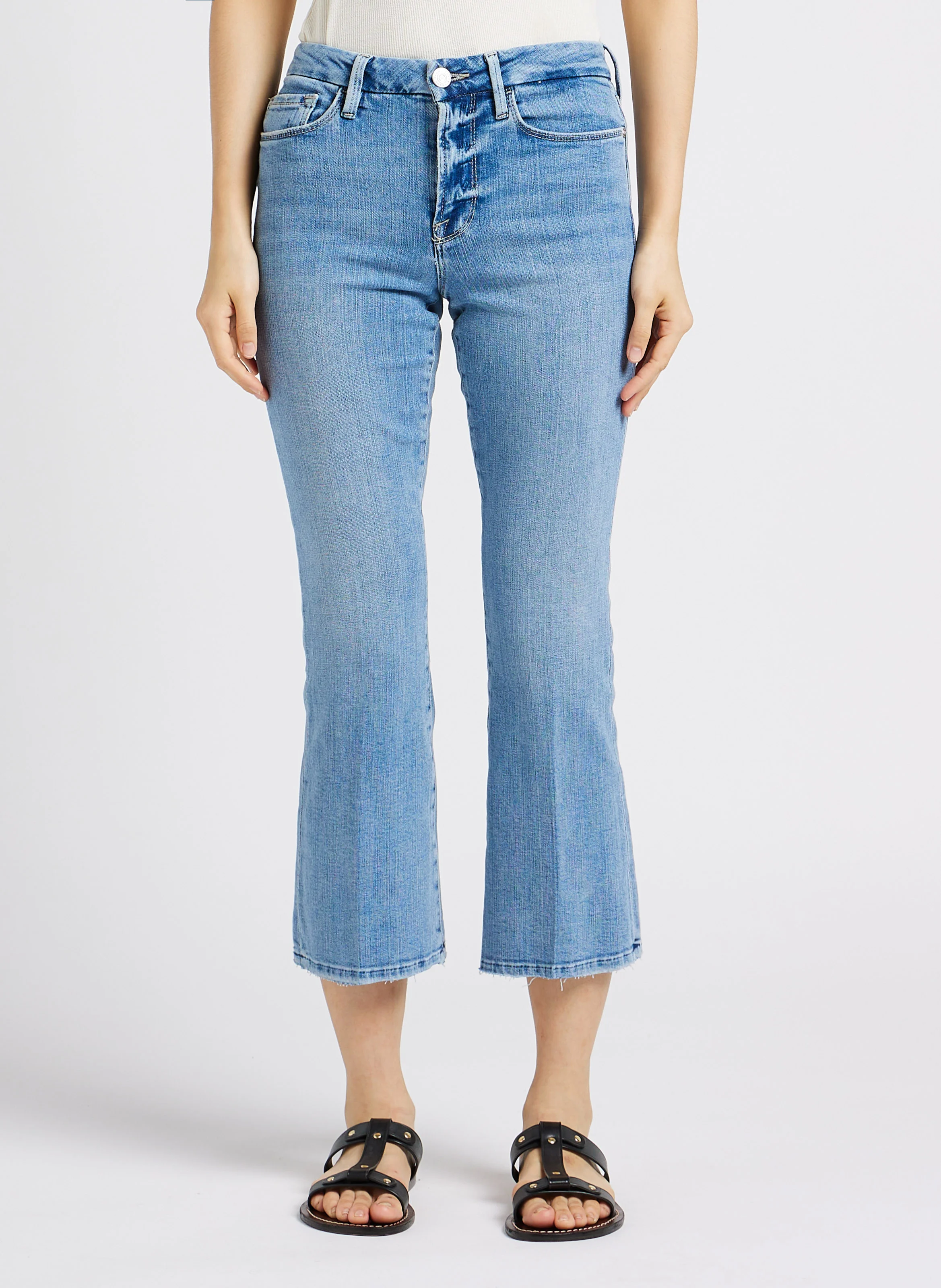 Jean cropped évasé | Jean Délavé