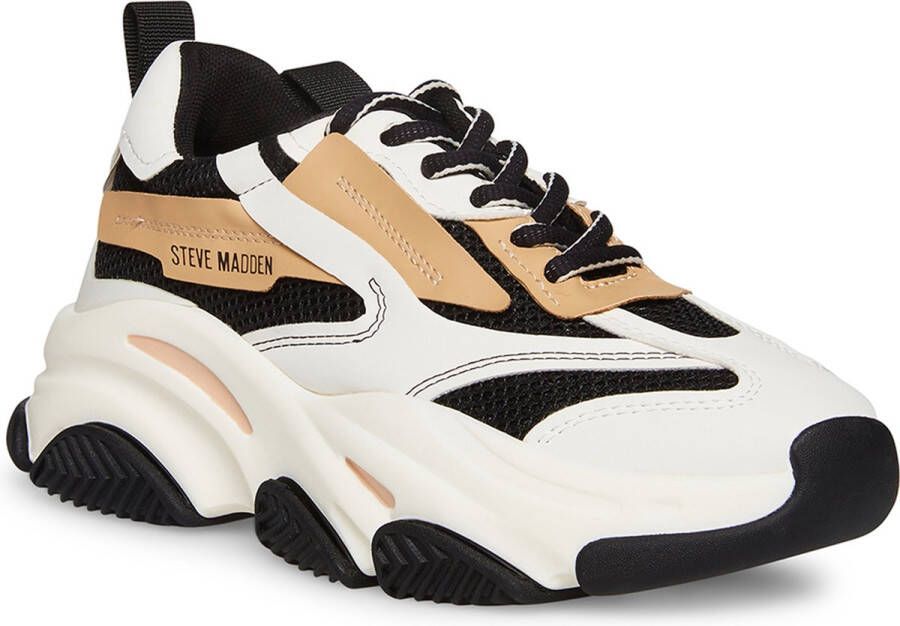 STEVE MADDEN Possession-E tan Zwart Kunststof Lage sneakers Dames