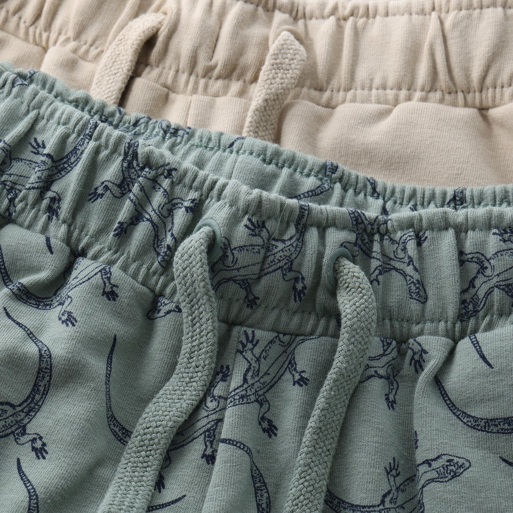 Køb Minymo Lily Pad Sweat Shorts 2-Pak