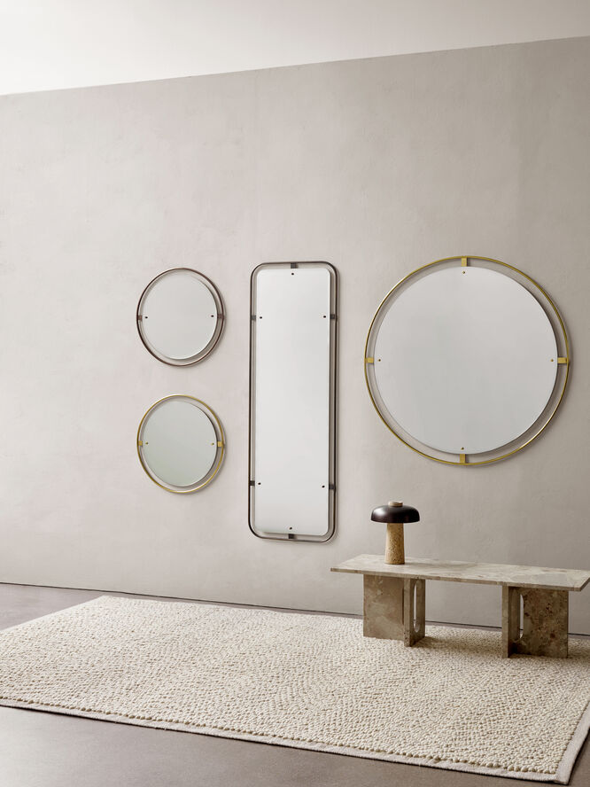 Audo Copenhagen Nimbus, Mirror Ø60, Polished Brass Guld