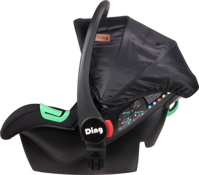 Ding Liam Black/Rose 3-in-1 Combi Kinderwagen Incl. Autostoel