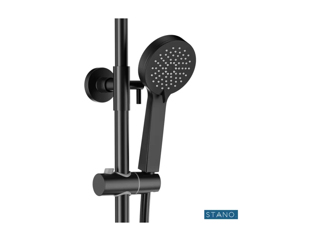 Colonne de douche thermostatique PONTI noir mat