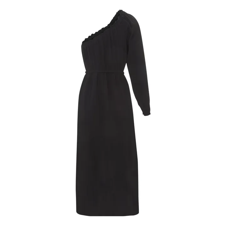 Xirena Robe Aveline Gaze de Coton | Noir