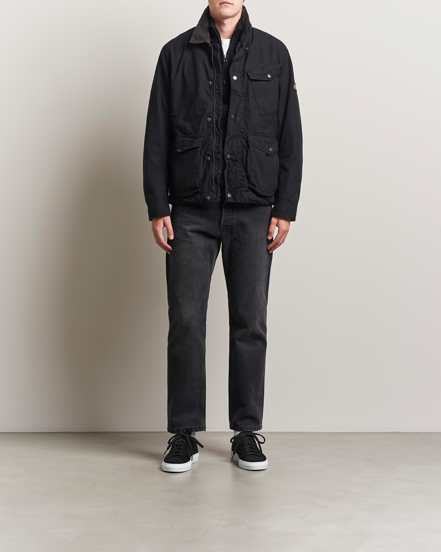 Barbour International Drifter Washed Wax Jacket Black