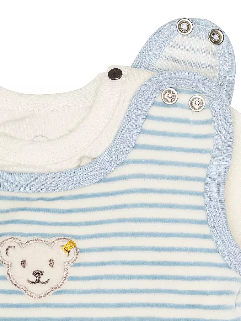 STEIFF Baby Strampler Set 2 teilig hellblau