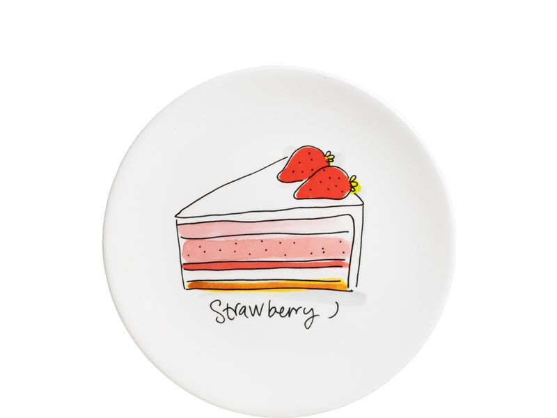Bord 18 cm Strawberry