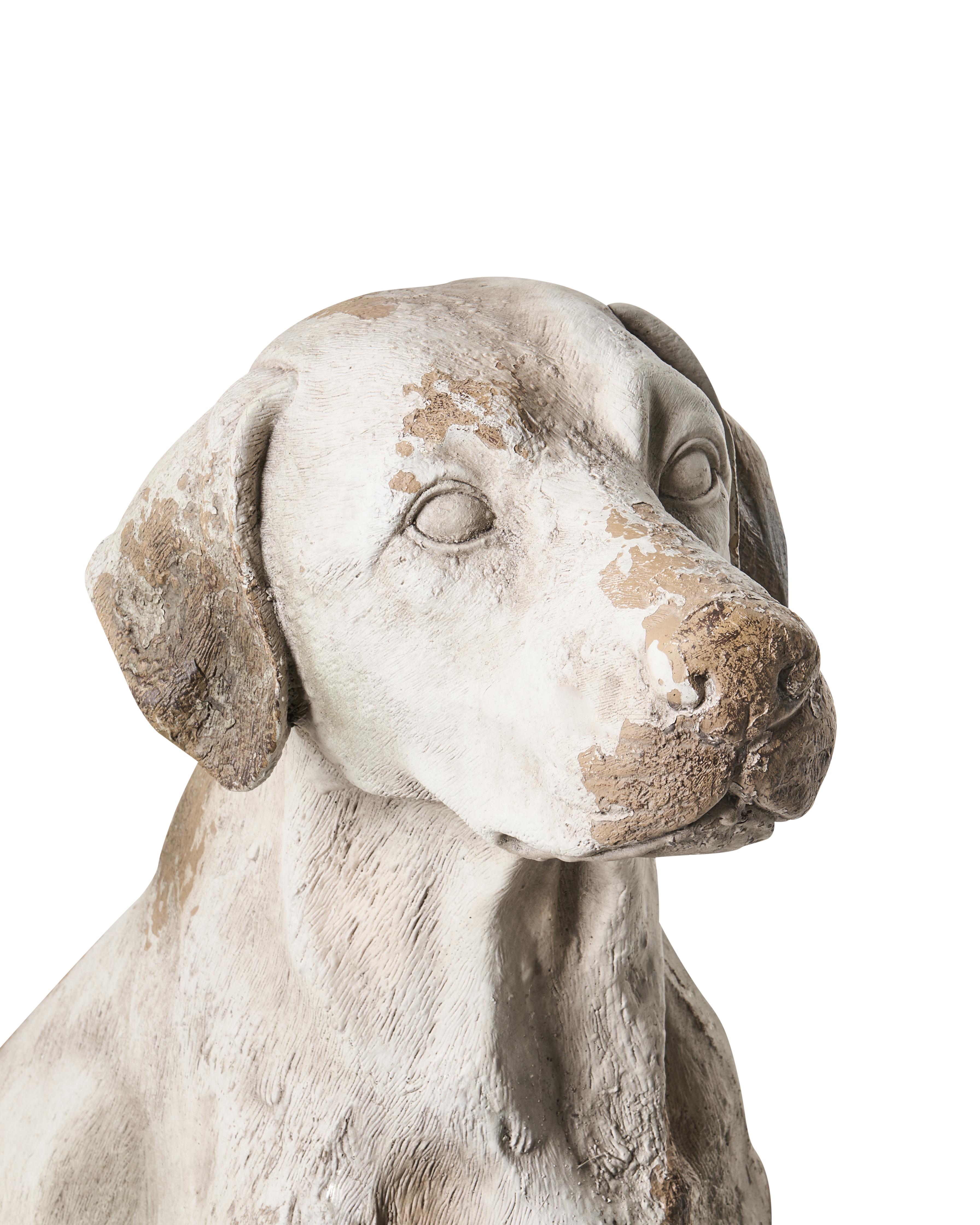Tuinbeeld CETONA Hond Beige