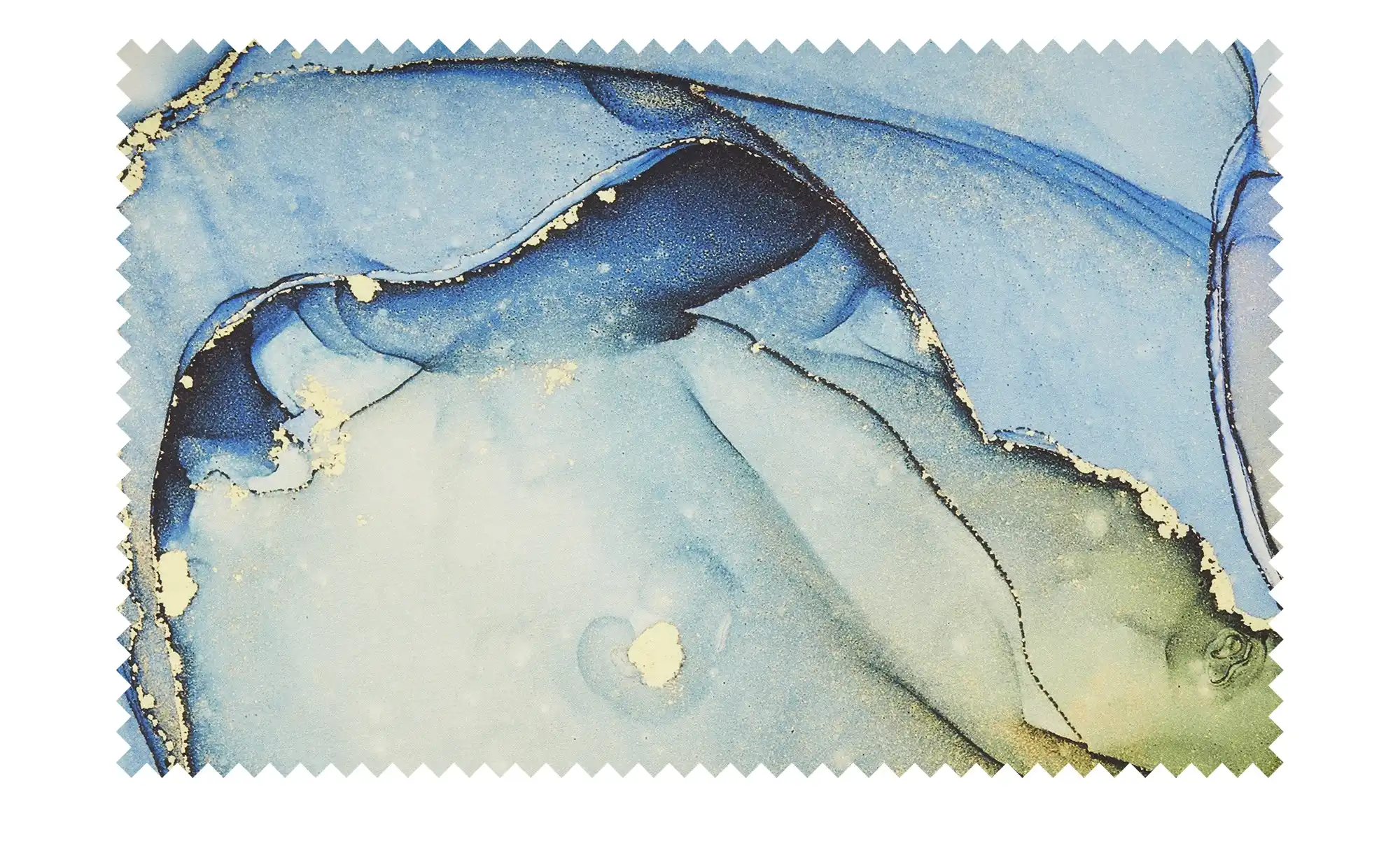 indigo Mako-Satin Wende-Bettwäsche Oil Whirl