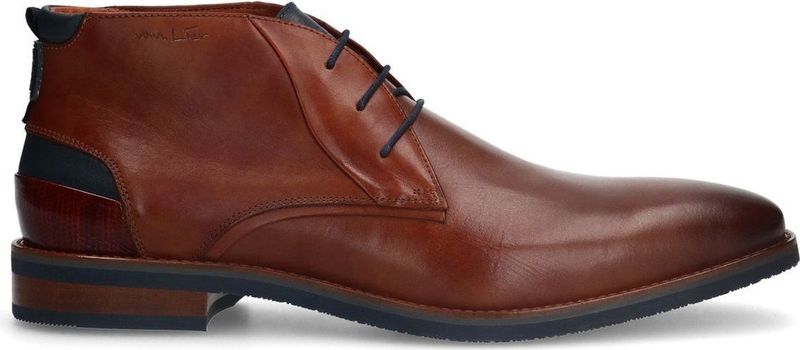 Van Lier - Heren - Veterboots - Cognac - Leer