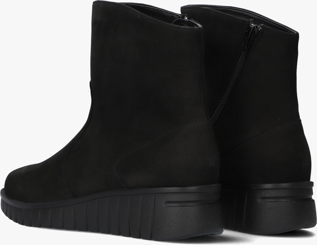 zwarte hartjes enkelboots nub h booty