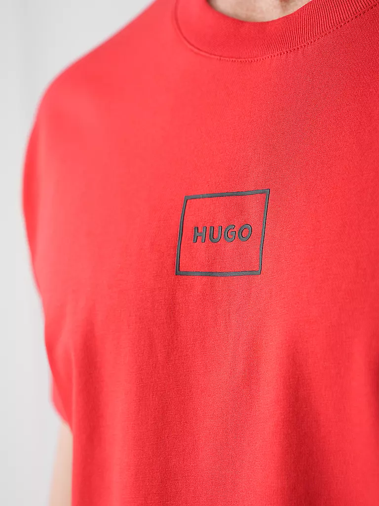HUGO Loungewear Shirt LAZE rot